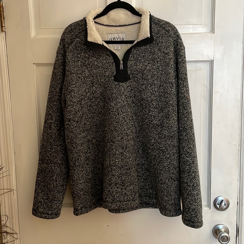 Orvis Mens Brighton Pullover- 3/4 zip
